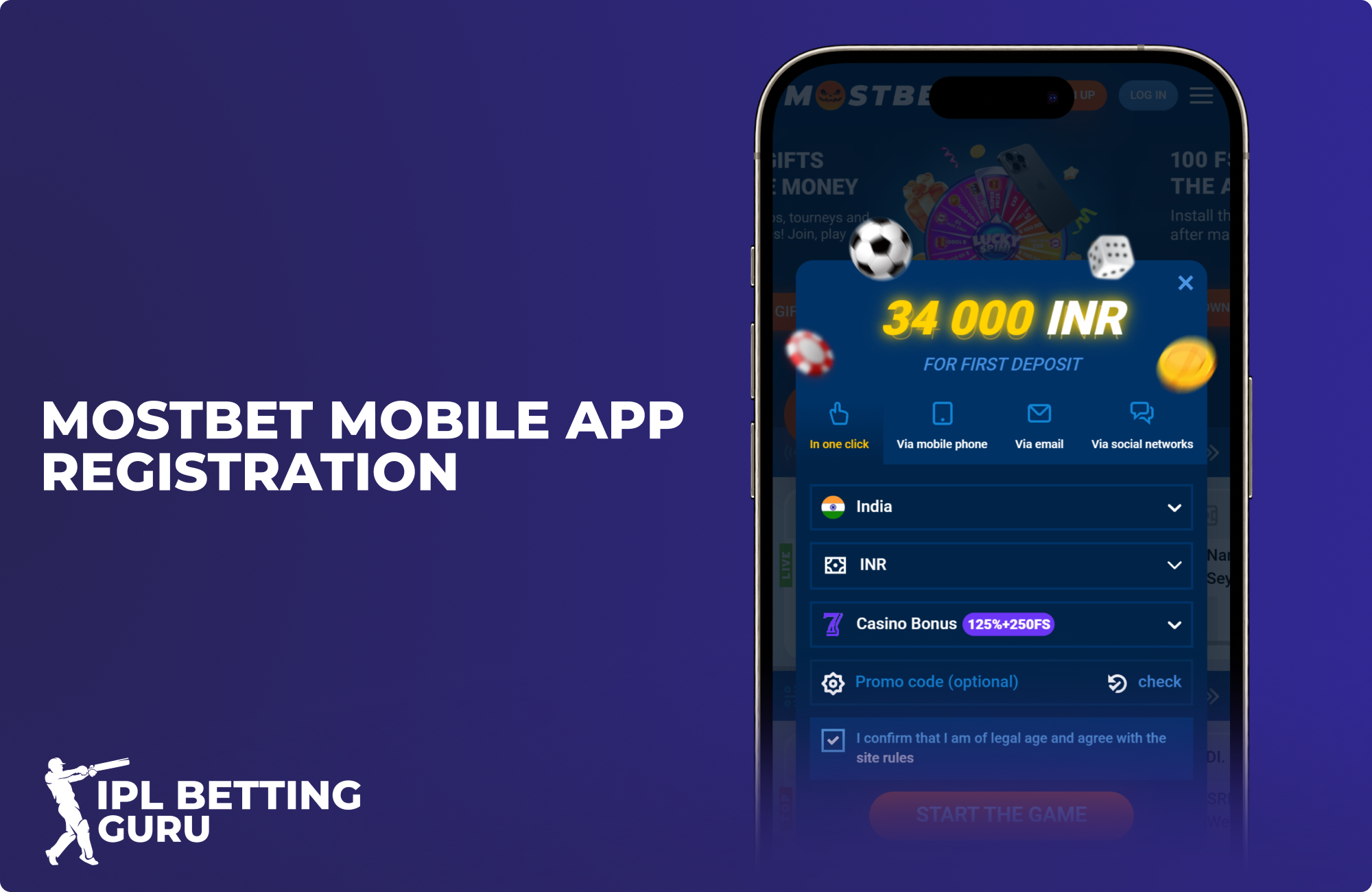 Sign up for the Mostbet app and start betting now