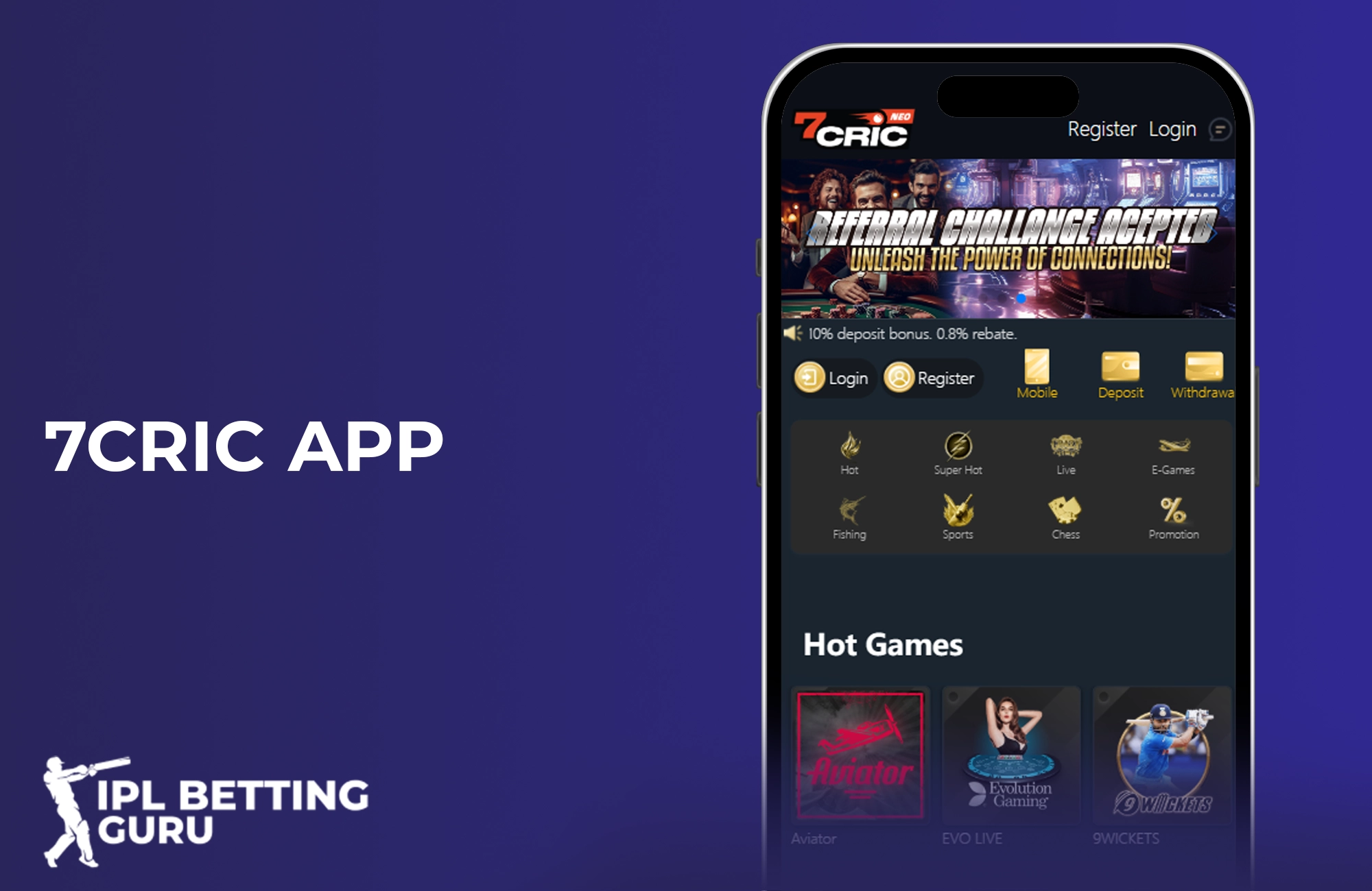 Review on betting mobile app 7cric