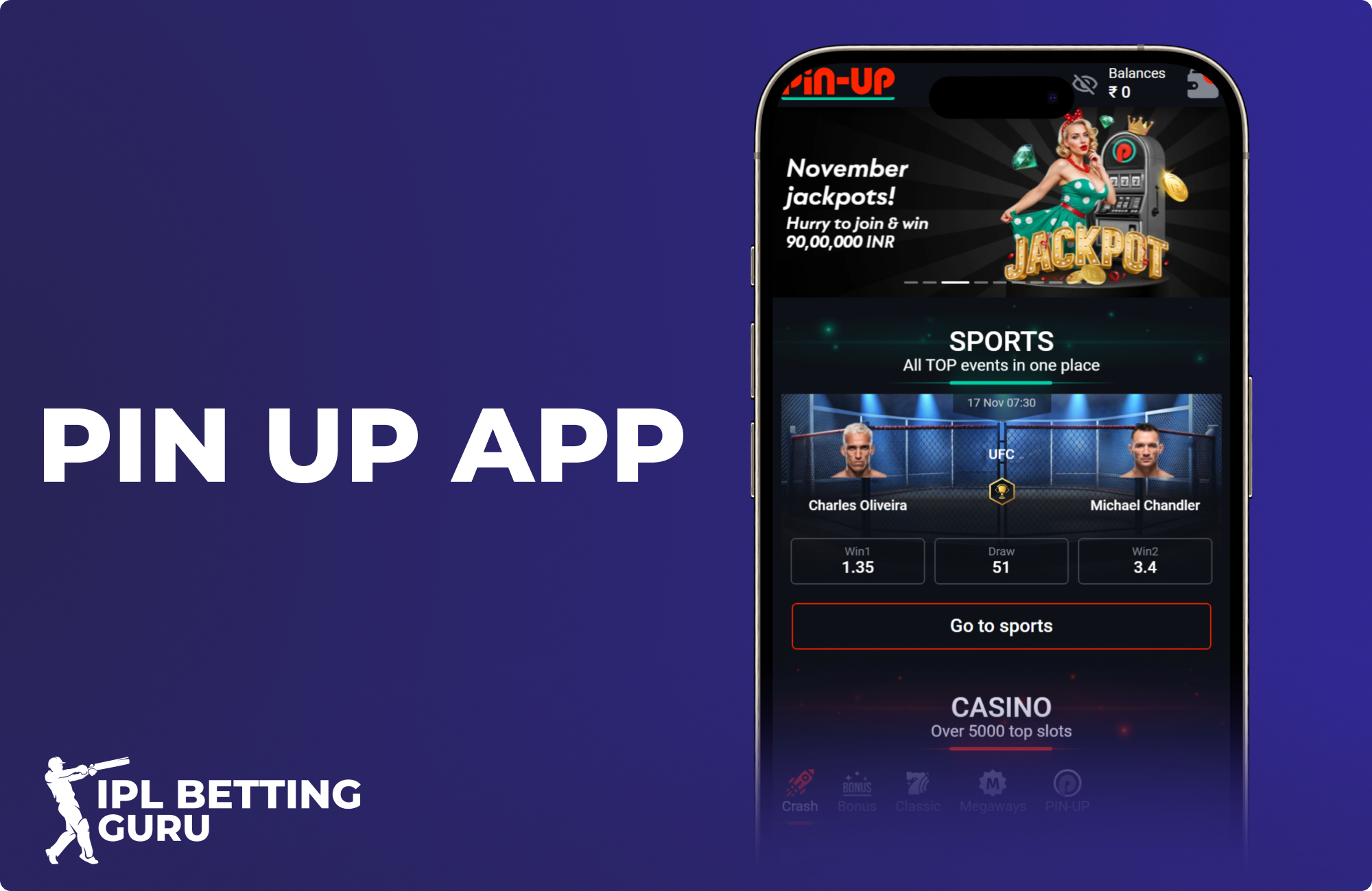 Pin Up mobile application for bets on the go