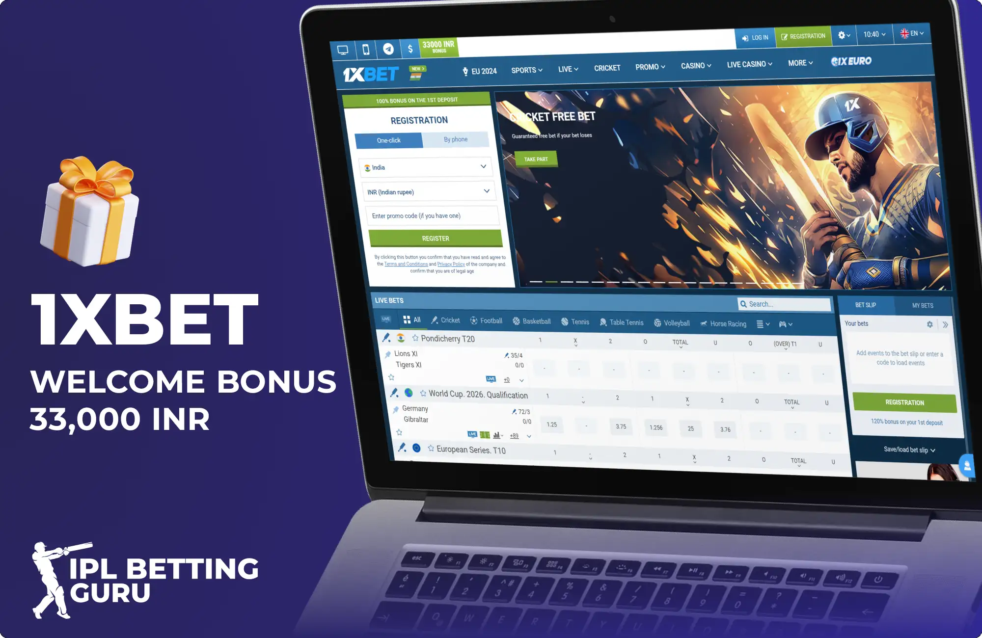 1xbet ipl bonus