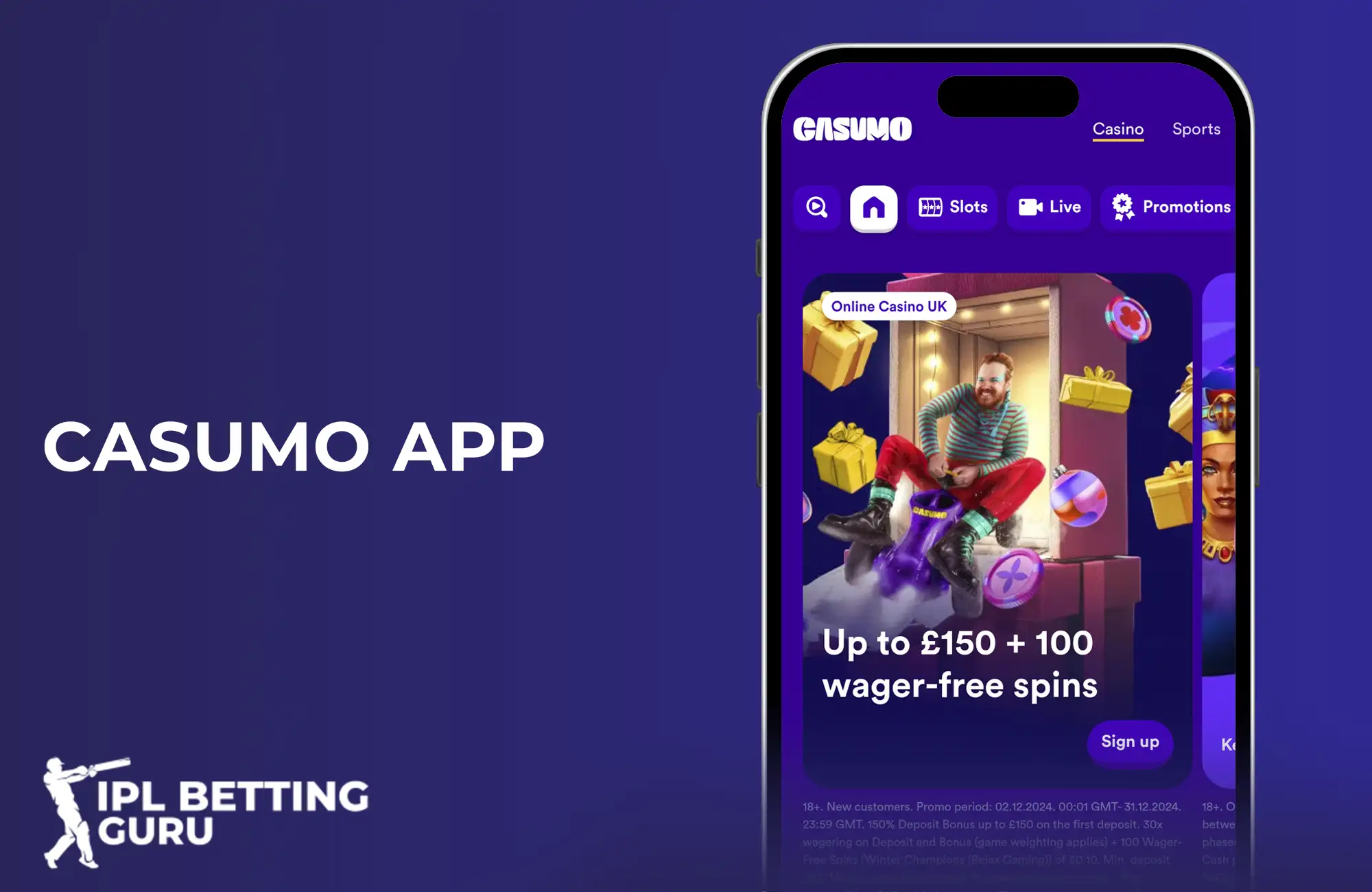 Casumo mobile app