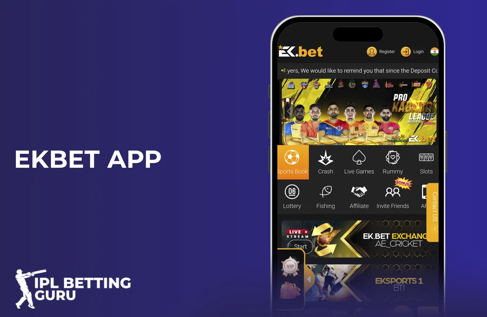 EKbet mobile app