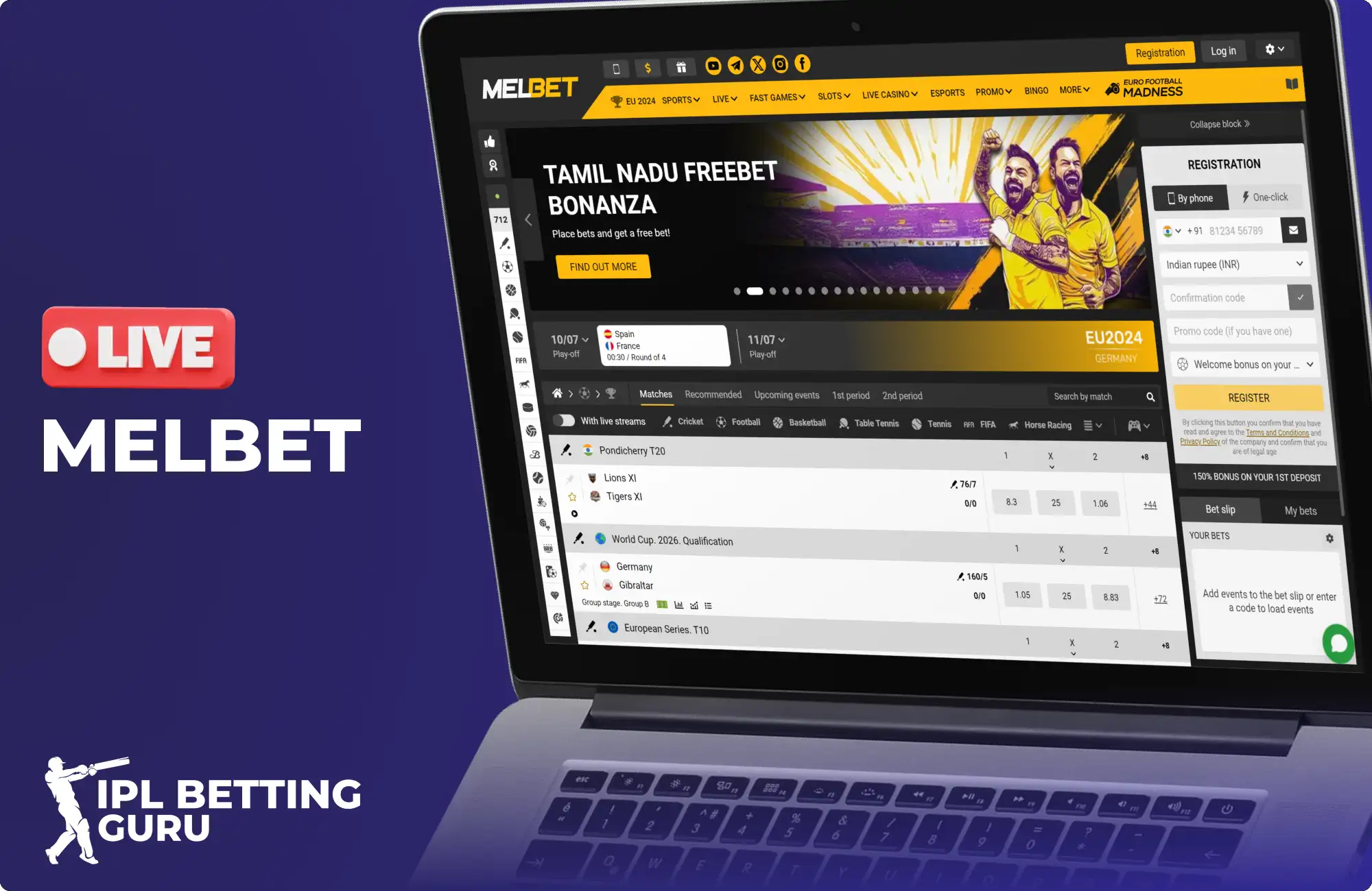 Melbet live betting