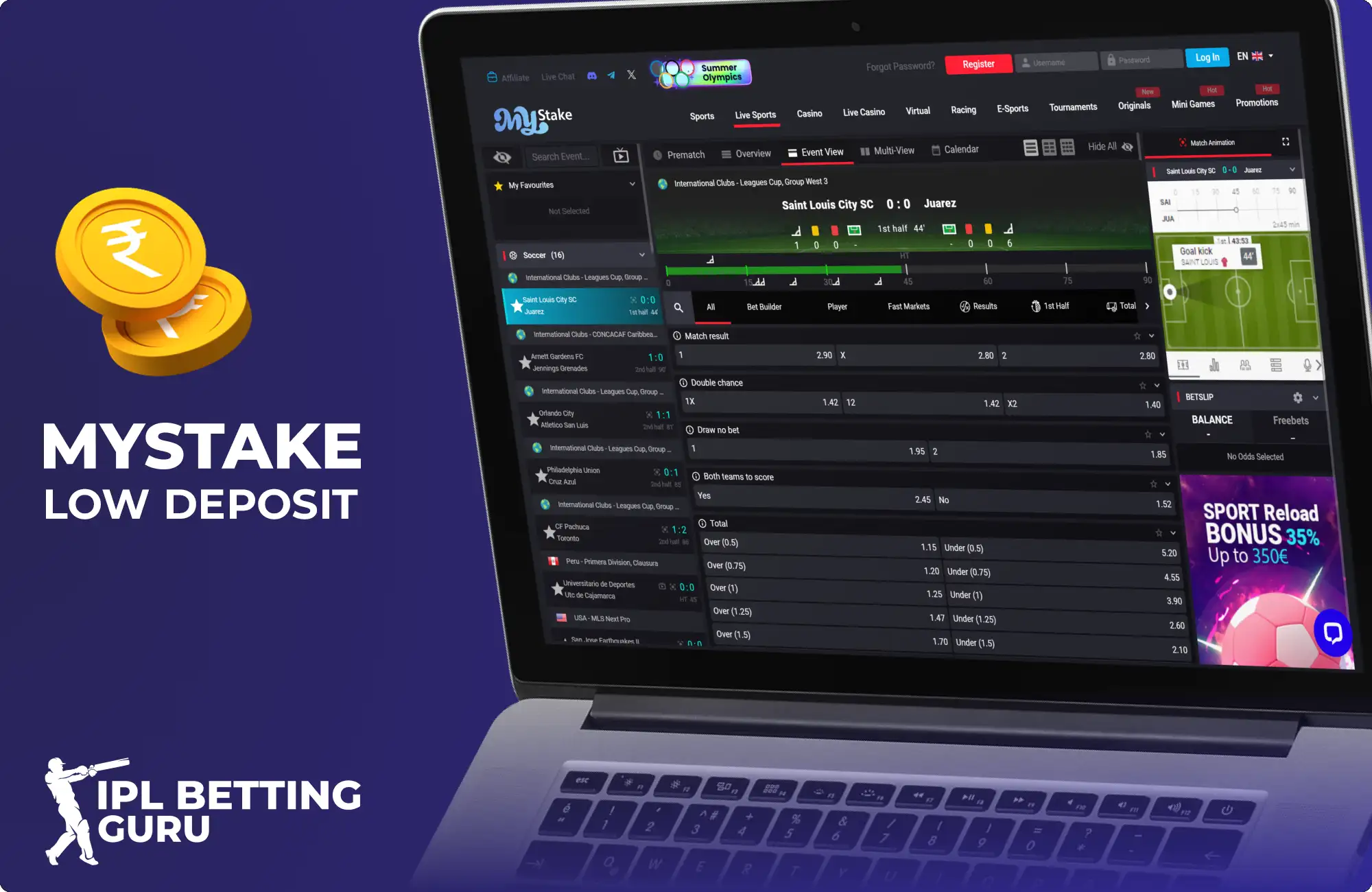 Mystake low deposit